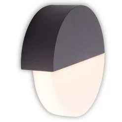 Applique murale d'extérieur LED 'SOBRIO' , en métal et plastique anthracite, avec LED intégrée