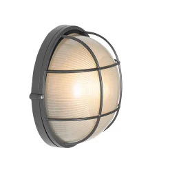 Applique murale d'extérieur industrielle gris foncé IP44 - Hanneke