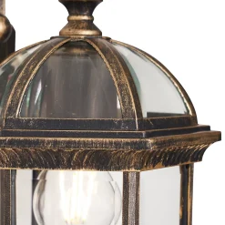 Applique murale d'extérieur classique or antique IP44 - Glasgow