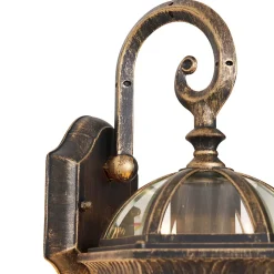 Applique murale d'extérieur classique or antique IP44 - Glasgow