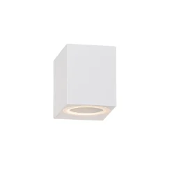 Applique murale d'extérieur moderne en plastique blanc - Baleno