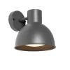 Applique murale d'extérieur industrielle ronde gris foncé IP44 - Natas