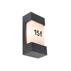 Applique murale d'extérieur moderne gris foncé IP44 - Tide