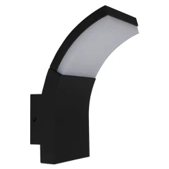 Applique murale d'extérieur LED 'ORBIS' , en métal et plastique anthracite, avec LED intégrée