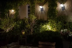 Applique murale d'extérieur LED 'ORBIS' , en métal et plastique anthracite, avec LED intégrée