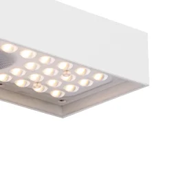 Applique murale d'extérieur blanche avec lumière dimmable et capteur solaire - Kayo