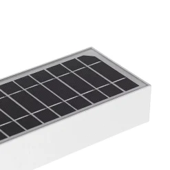 Applique murale d'extérieur blanche avec lumière dimmable et capteur solaire - Kayo