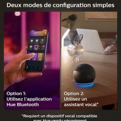 Applique murale dimmable 850 lm IP20 20 W Philips Hue noir