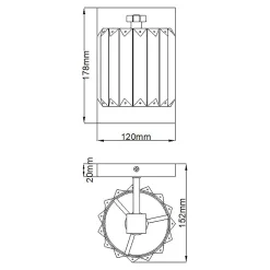 Applique murale Divine 1 lumière
