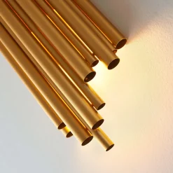 Applique murale dorée en aluminium - Rosela