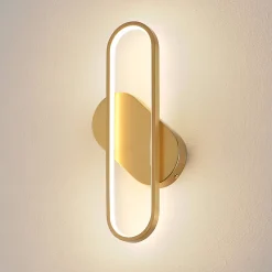 Applique murale dorée ovale design - Evelia