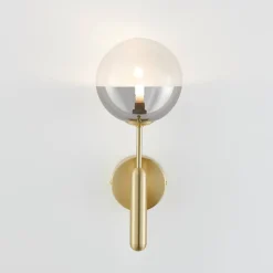 Applique murale dorée verre bicolor - Armela