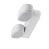 Applique Murale Double Blanche LED 12W IP54 Orientable Ovale - Blanc Chaud 2300K - 3500K - SILAMP
