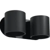 Applique Murale Double Cylindre Noir pour Ampoule G9 - SILAMP