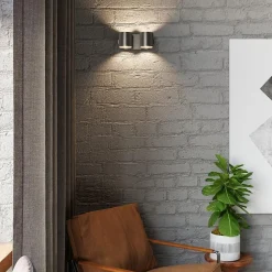 Applique Murale Double Cylindre Noir pour Ampoule G9 - SILAMP