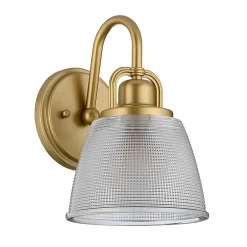 Applique murale Dublin 1 lumière - Laiton naturel peint