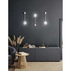 Applique murale Eclipsia blanche - 325x85x64 mm GX53 - Élégante applique murale en métal