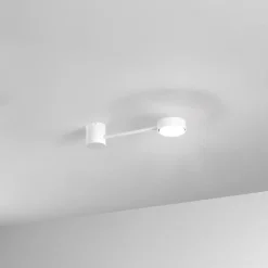 Applique murale Eclipsia blanche - 325x85x64 mm GX53 - Élégante applique murale en métal