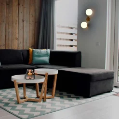 Applique Murale en Acier avec Fini en Laiton et 2 Boules en Cristal Givré OLIVIA E27