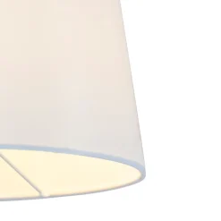 Applique murale en acier avec abat-jour blanc et bras orientable - Ladas Deluxe