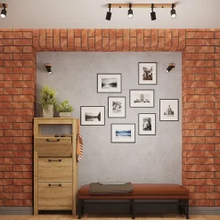 Applique murale en acier/bois naturel 1 ampoule 3000K - 8x17x13cm Sollux