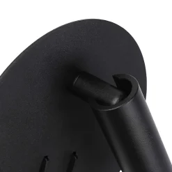 Applique Murale en Aluminium Noir avec Projecteur de Lecture 3W et Lumière Ambiante à l'Arrière 6W avec Interrupteurs