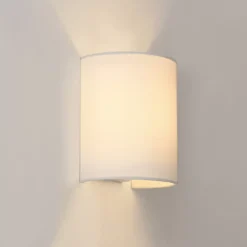Applique Murale En Forme Demi-cercle E27 20 X 17,5 X 13 Cm Blanc lux.pro