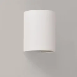 Applique Murale En Forme Demi-cercle E27 20 X 17,5 X 13 Cm Blanc lux.pro