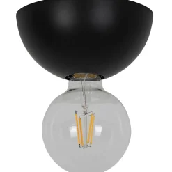 Applique murale en métal noir E27 15W ⌀15 x H.7cm GoodHome Figbird