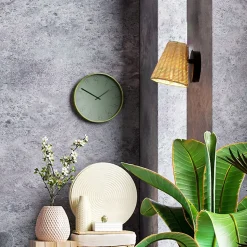 Applique Murale en Osier de Bambou Orientable METS E27