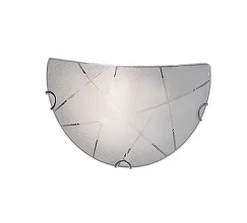 Applique murale en verre 1xE27 max.40W Blanc - Trio - Sandrina