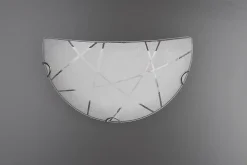 Applique murale en verre 1xE27 max.40W Blanc - Trio - Sandrina