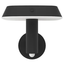 Applique murale extérieur solaire à détecteur de mouvement LED integrée Dreoli noir IP44 970lm Eglo