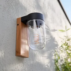 Applique murale extérieur Lovage effet bois E27 IP44 10W GoodHome