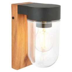 Applique murale extérieur Lovage effet bois E27 IP44 10W GoodHome