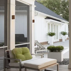 Applique murale extérieur Wiiliam Up&Down marron rouille IP44 GU10 35W Corep