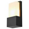 Applique murale extérieur E27 15W IP44 l.12 x H.24,5 cm GoodHome noir