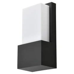 Applique murale extérieur E27 15W IP44 l.12 x H.24,5 cm GoodHome noir