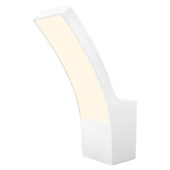Applique murale extérieur LED intégrée Gambell 1600lm 10W IP44 blanc chaud l.8 x H.24 cm GoodHome blanc