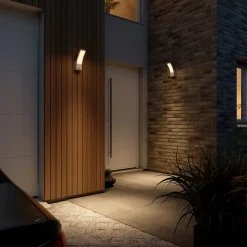 Applique murale extérieur à détection Gambell LED intégrée blanc 10W IP44 GoodHome