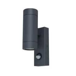 Applique murale extérieur à détecteur de mouvement Tongoa gris GU10 25W IP44 Goodhome