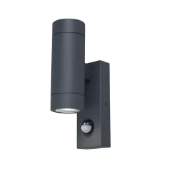 Applique murale extérieur à détecteur de mouvement Tongoa gris GU10 25W IP44 Goodhome