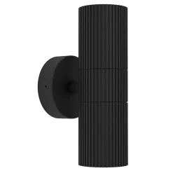 Applique murale extérieur LED double tête GU10 IP44 noir Eglo Tomellosso