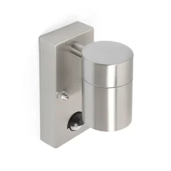 Applique murale extérieure en acier IP44 avec détecteur de mouvement - Solo