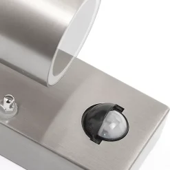 Applique murale extérieure en acier IP44 avec détecteur de mouvement - Solo