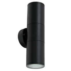 Applique murale extérieure IP54 2xGU10 noire Renis Black applique extérieure luminaire mural extérieur lampe murale extérieure