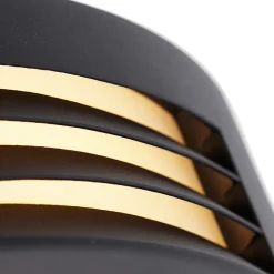 Applique murale extérieure intelligente noire IP44 avec Wifi A60 - Hurricane