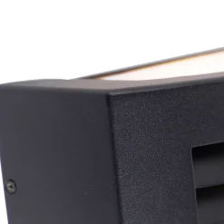 Applique murale extérieure intelligente noire IP44 avec Wifi A60 - Hurricane