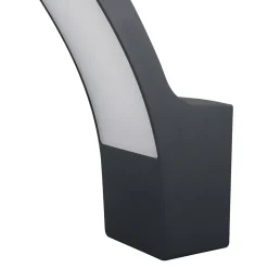 Applique murale extérieure LED integrée Gambell 1600lm 10W IP44 gris anthracite GoodHome