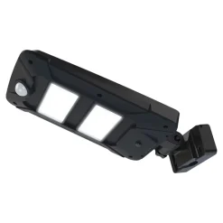 Applique murale extérieure LED intégrée solaire Anaheim noir 1000lm IP44 Goodhome